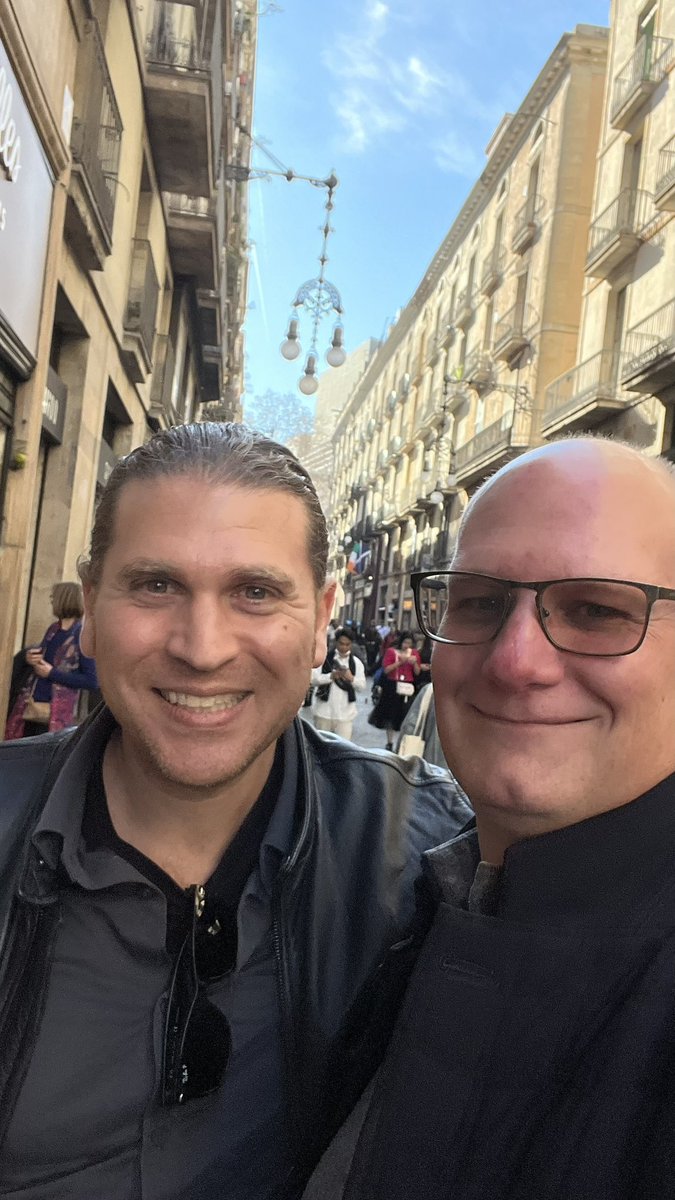 Look who I found on the streets of Barcelona… LFG <a href="/JosiahWay/">Joe Way, PhD, CTS</a>