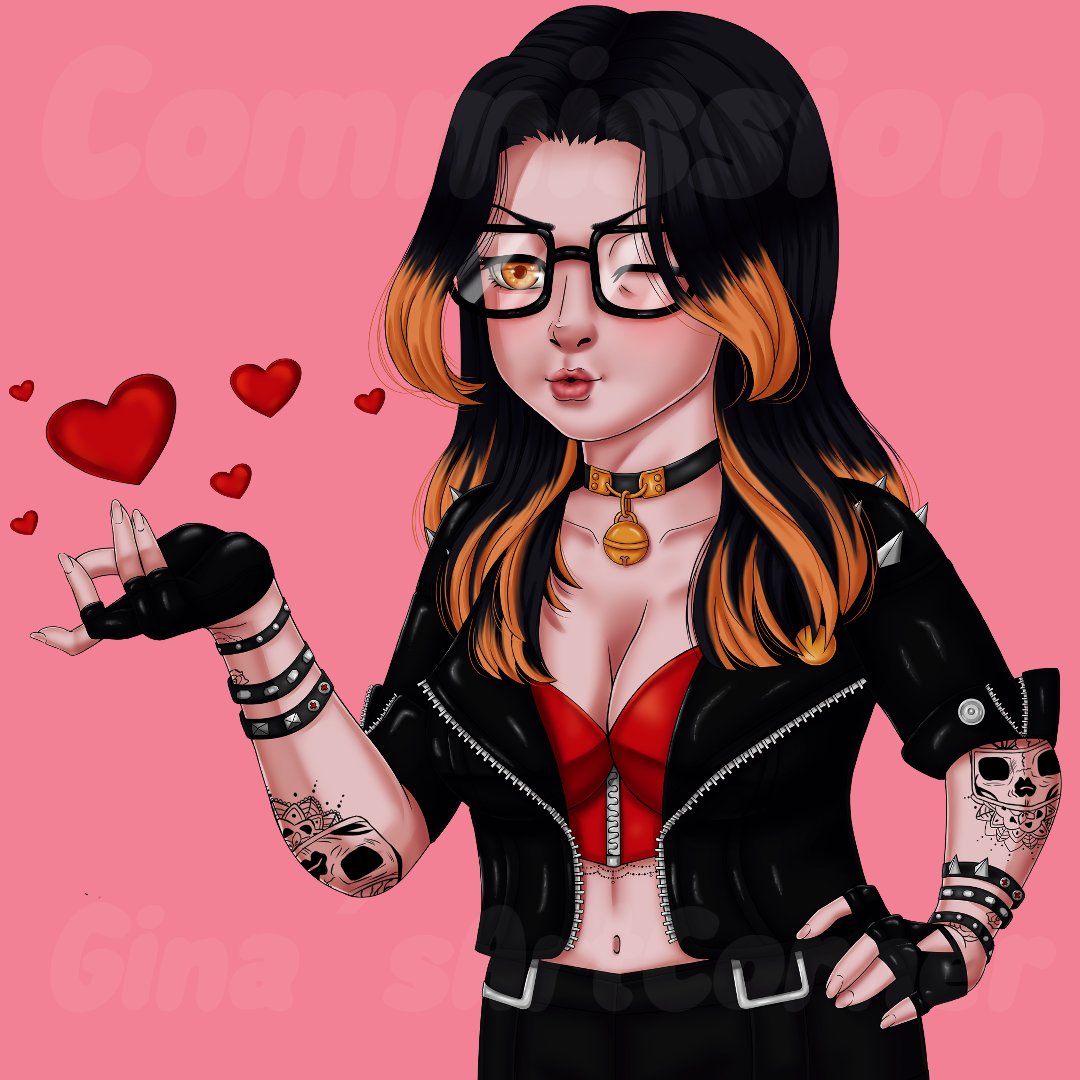 😅 Ehm yeah... Sorry forget to be more active here again. 🙈 Lost a lot of followers for that haha. Sooo sorry, but yeah. This was a commission by the lovely <a href="/AikawaDjunin/">Djuniin</a> gonna post the rest hopefully daily/every other day haha.

#commission #art #artistsontwitter #girl #emote