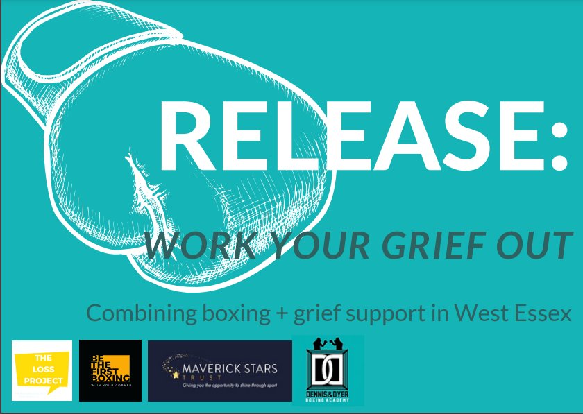 💫 We are delighted to be funding 'Release' with <a href="/TheLossProject1/">The Loss Project</a>. The 12-week FREE #grief &amp; #boxing scheme starting March 23 in #westessex with <a href="/DennisAndDyerBA/">Dennis & Dyer Boxing Academy</a>  will help you:

- Improve your health and wellbeing 
- Acknowledge and explore grief
- Meet like-minded people