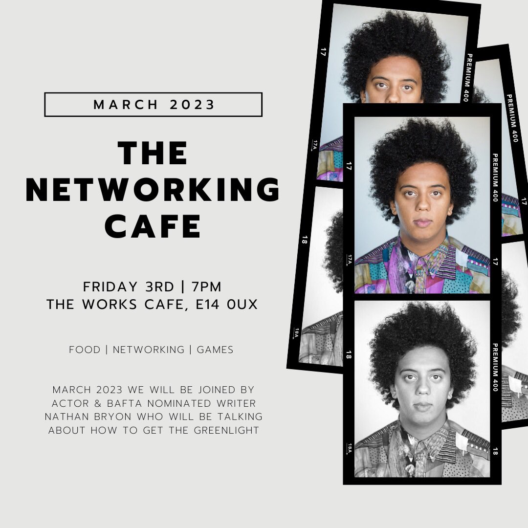 TheNetCafeUK's tweet image. Come connect with Film/TV folk over food, music, games &amp;amp; leave inspired by a talk from BAFTA nominated writer @NathanBryon about getting the greenlight!

eventbrite.co.uk/e/the-networki… 

#film #television #networking #gamesnight #london #screenwriter #actor #director #producer #creative