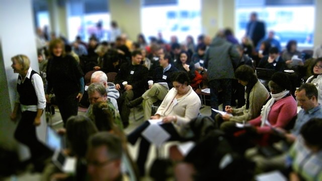 A riotous "shout-out" to all my friends at #educon this weekend, at the Science Leadership Academy.  I am sorry not to be with you, but I'm enthusiastically cheering you on. [photo educon2010]