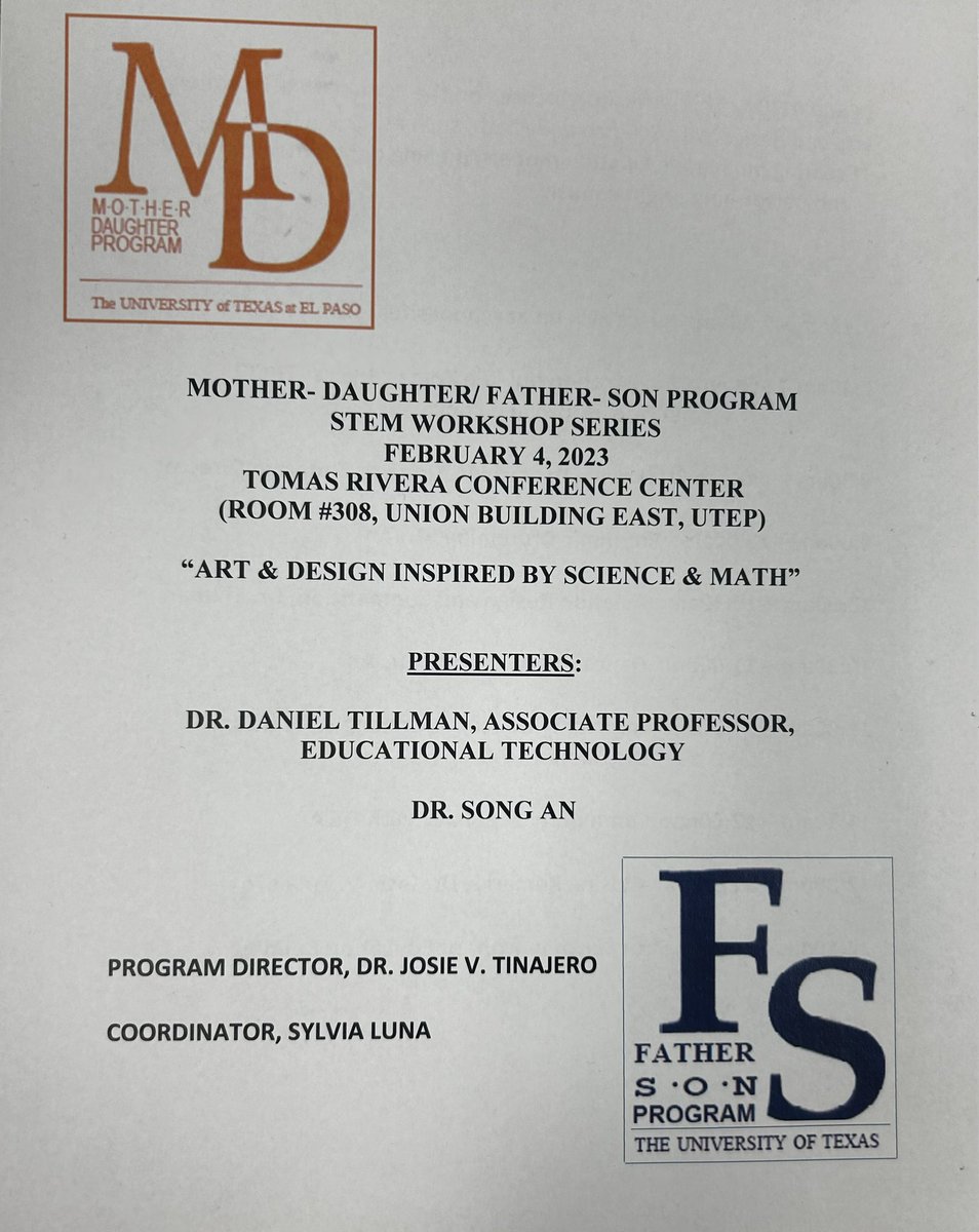 MDFS UTEP program this Saturday morning ♥️💙Cowboy families vested in their scholars’ futures 🤠🎓👩🏻‍🎓👨🏻‍🎓Coffee, Hot Chocolate, and Cookies before our STEM workshop #collegebound