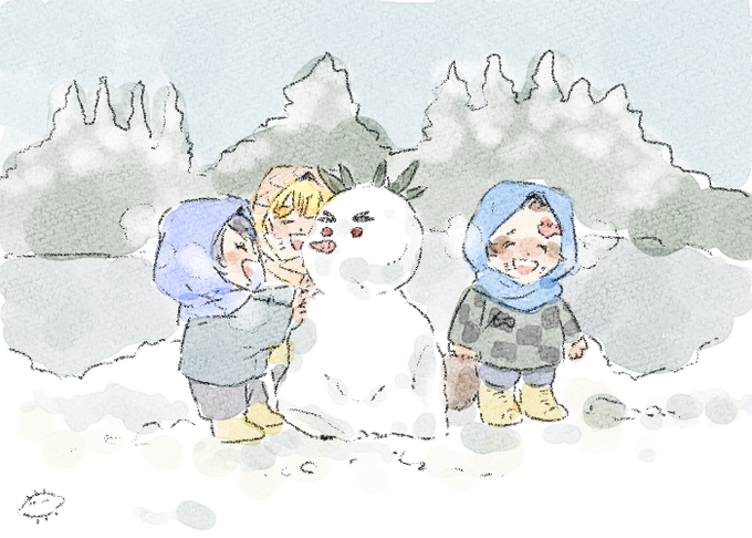 「瞑目 雪だるま」のTwitter画像/イラスト(新着)｜3ページ目