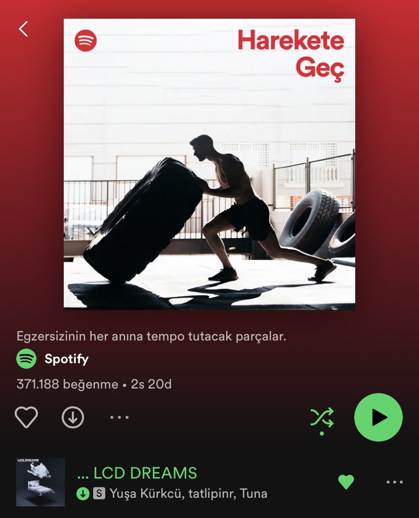 yusakurkcu's tweet photo. LCD DREAMS @SpotifyTurkiye Harekete Geç playlistinde🗻🧿

https://t.co/WWvQIi7YPq https://t.co/3c8QsQZYdn