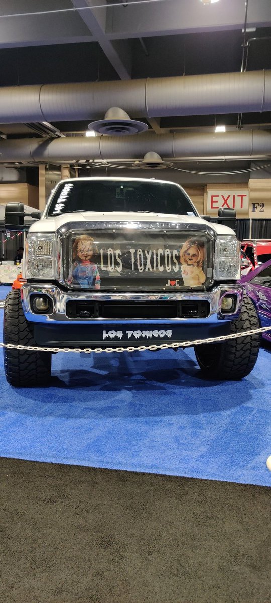 RedRiverHorror's tweet photo. #LosToxicos
#chucky
#tiffanyvalentine
#fordf350
#Philly
#phillyautoshow
#redriverhorror
Cc: @ChuckyIsReal, @Ford https://t.co/NJPdjb9Tev
