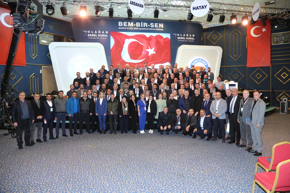 Bem_Bir_Sen's tweet photo. 7. Olağan Genel Kurulumuzda,

Genel Başkanımız Levent Uslu ve ekibi güven tazeledi.

Genel Kurulumuz birlik ve beraberlik atmosferinde sona erdi.

#BemBirSen2023
#KutluDavaSağlamİrade https://t.co/tRDjBNmFTt