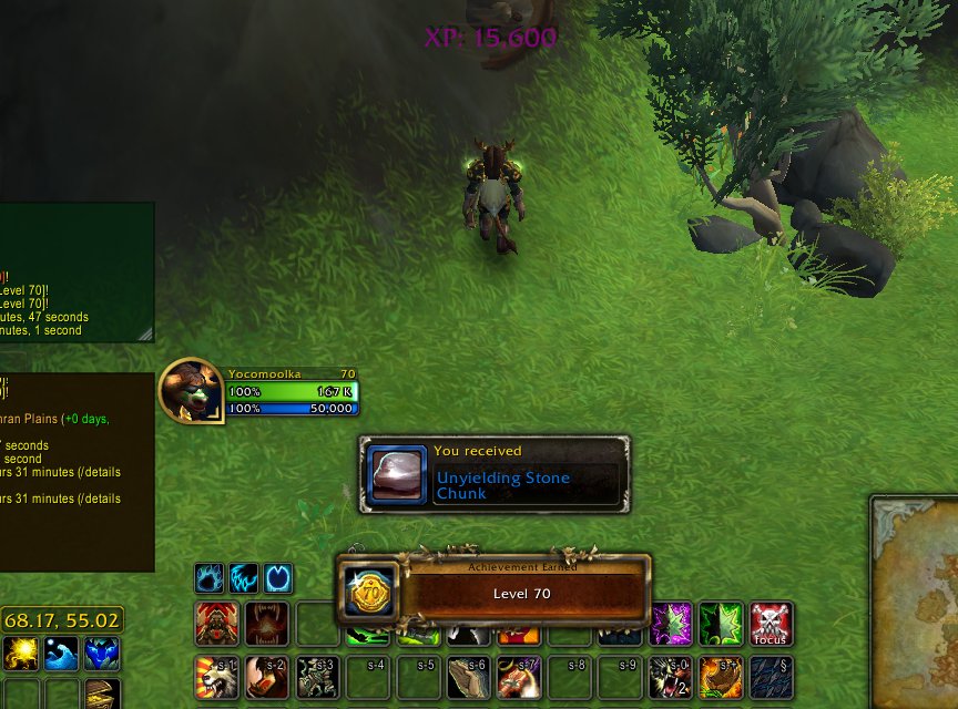 yoco68's tweet photo. Ding - another alt hits level 70! (The timing of the ding was foiled by mining a mineral vein that gave much more experience than I expected.)

- 6th toon overall, 6th Hordie
- 1st Highmountain Tauren
- 1st Druid (Guardian)
- Miner &amp; Herbalist https://t.co/nRj2anoxI3