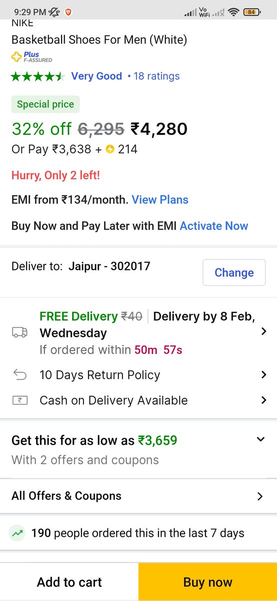 Ploki777's tweet photo. @flipkartsupport Product Out of stock for certain pincode. Please make it available. https://t.co/oIk9wt1uKc
