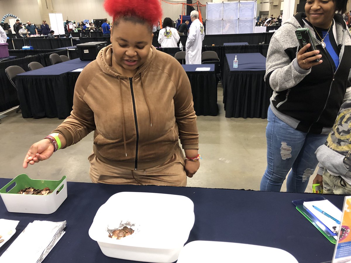 bbarron21's tweet photo. Parents getting in the action building boats at the Dallas ISD STEM Expo!!!  Son beat dad by the way!  His boat held more pennies! @DallasisdSTEM @DallasISDSupt @Johnson4Dallas @stej_sanchez @STEMscopes @STEMscopesJamie @mcleodl https://t.co/XPoR94ozZ2
