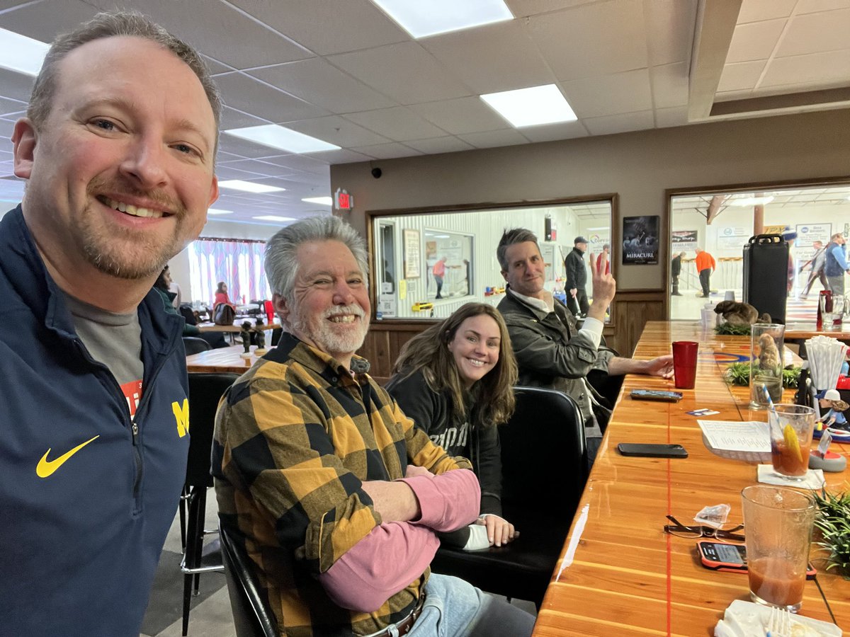 We're getting a little pre-game in at the <a href="/BGCurling/">BG Curling Club</a> Groundhog's Day spiel