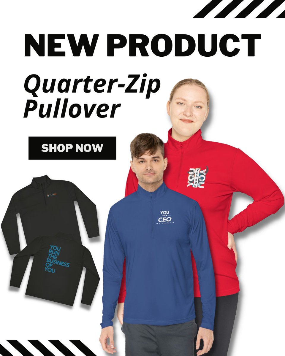 youareaceo's tweet photo. 📢NEW ARRIVALS!
Introducing the PosiCharge® technology Quarter-Zip Pullover: your new go-to for all activities! 🤩
👉Click the link in our Bio or go to https://t.co/hzKn3awbhI
#athleticgear #PosiCharge #ceoofmyhealth #shopyaac #youareaceo #entrepreneurs https://t.co/wSNSETOlOg
