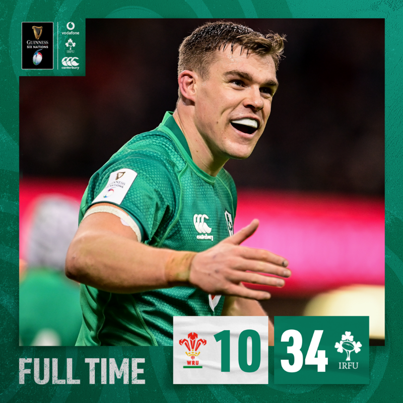 IrishRugby's tweet photo. Kicking off the campaign with a big away win! 💪

#TeamOfUs | #GuinnessSixNations