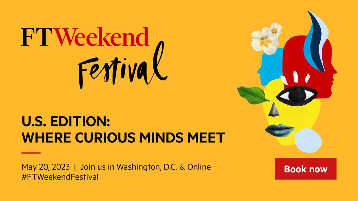 Missing the #FTWeekendFestival? Good news! We are back on May 20 2023 for our second edition of the US Festival in Washington D.C. and you can join us there – or online. Register as an earlybird now, for discounted rates on.ft.com/3JG5o90