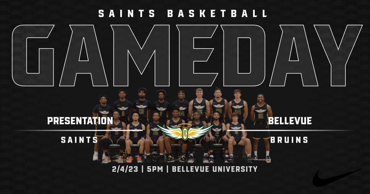 The Saints are back in action tonight‼️
Last road game if the regular season… 

5pm at Bellevue University

#Pushin🅿️C

📺: youtube.com/live/hqd_coUnW…