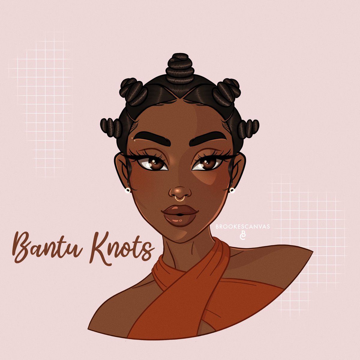 brookescanvas's tweet photo. ✨Day 3 - Bantu Knots✨ #28daysofblackhairstyles #BlackHistoryMonth #blackart #artchallenge https://t.co/GP5Neg4FDj