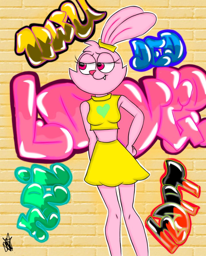 LuisAngelFan1's tweet photo. Panini In the alley ♥️♥️♥️🐰🐰🐰
#chowder #chowderfanart #chowderpanini #graffiti https://t.co/zKOzfM8xbN