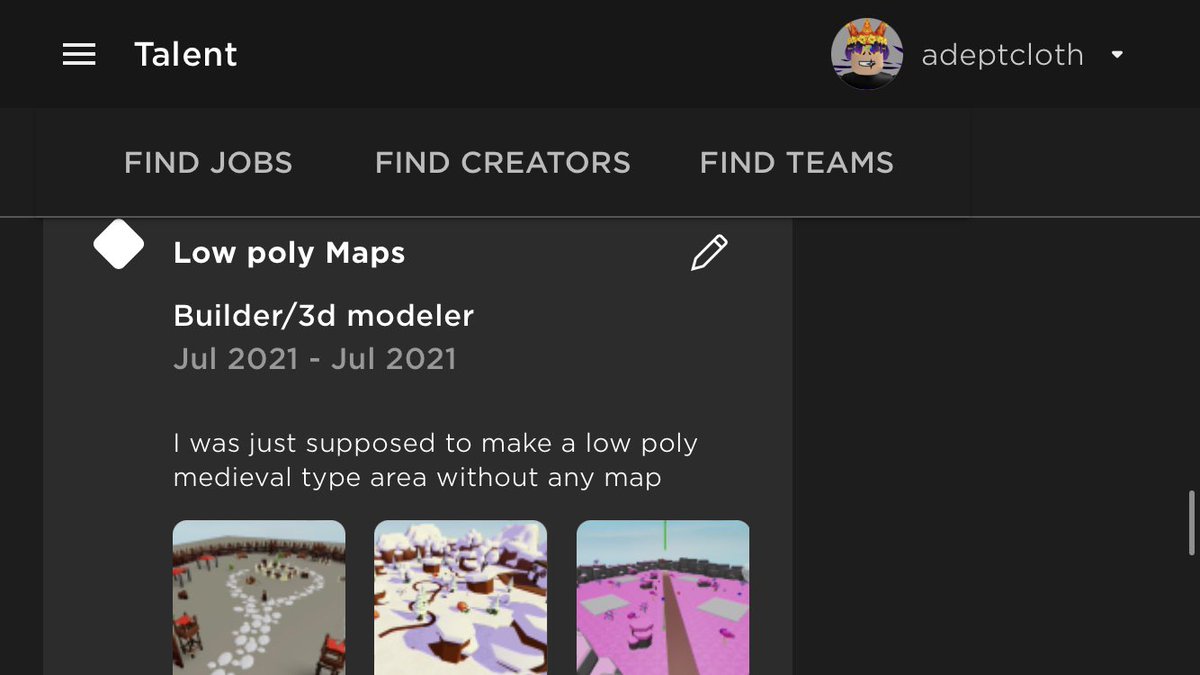 Adept_Dev's tweet image. I’m a 3D modeler looking for work . Pricing at 5$+ . I can make low poly assets and more
#RobloxHiring #RobloxUSD #RobloxBuildingCommission #robloxcommisions