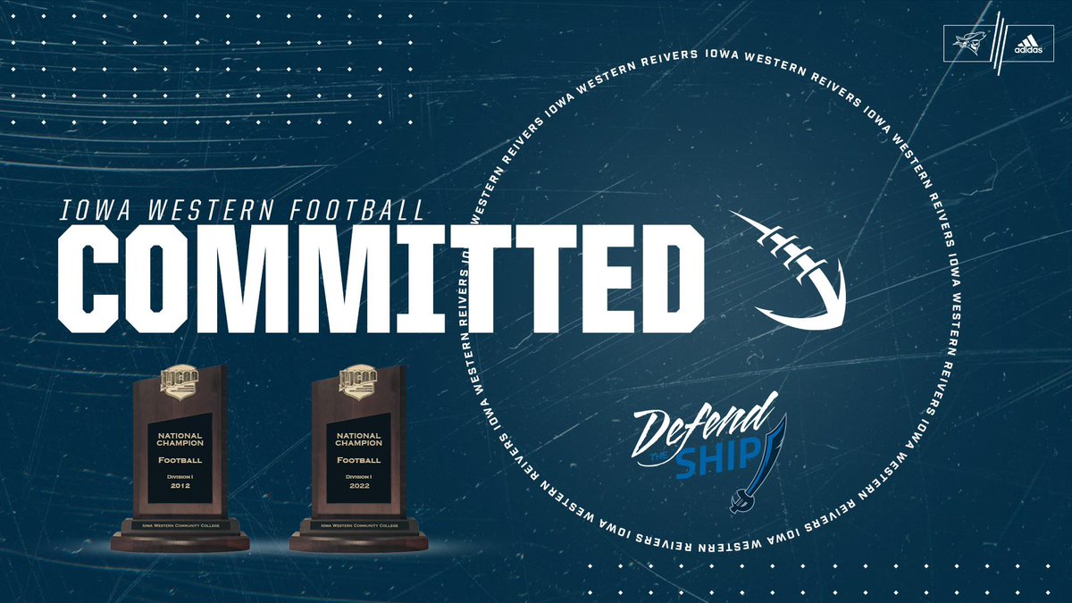 Blessed to announce my commitment to - Iowa Western! Thank you to my family, coaches also anyone who helped me better myself to get to this point. #humble <a href="/wthsfb/">WTHS Blue Devil FB</a> <a href="/BlackbournMike/">Mike Blackbourn</a>