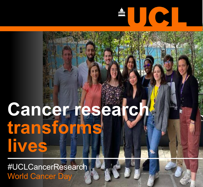 PereiraAcedoLab's tweet photo. Today is #WorldCancerDay, and we will continue working hard to #CloseTheCareGap as part of #UCLCancerResearch! @uclmedsci @ucl πͺπ¬ https://t.co/XDA4inTOWM