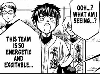 kazuyamete's tweet photo. excited eijun is so cute https://t.co/DQ8vyup17s