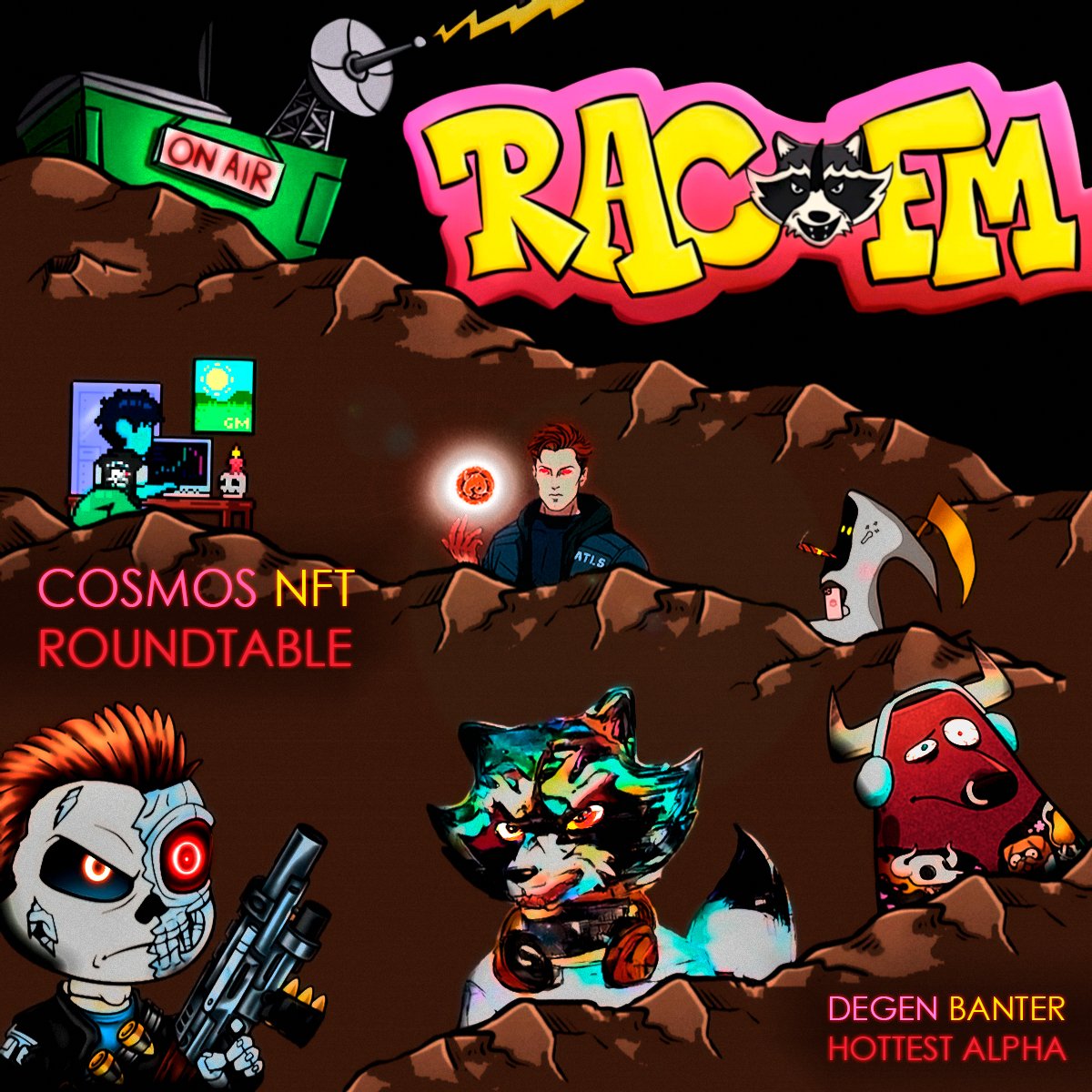 RAC_FM_Spaces's tweet photo. We're back!!!
#NFTRoundtable ep 2 with guest moderator @CosmosDefi and guest panelist @SignalSGNL
We'll have all the regulars there and all the topics
To win an Adora Squid NFT, please share this post and comment with the best talking point we can use to kick off the show ⬇️⬇️ https://t.co/OayOAyd9Y7