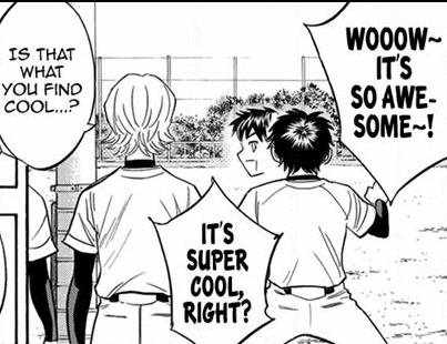 kazuyamete's tweet photo. excited eijun is so cute https://t.co/DQ8vyup17s
