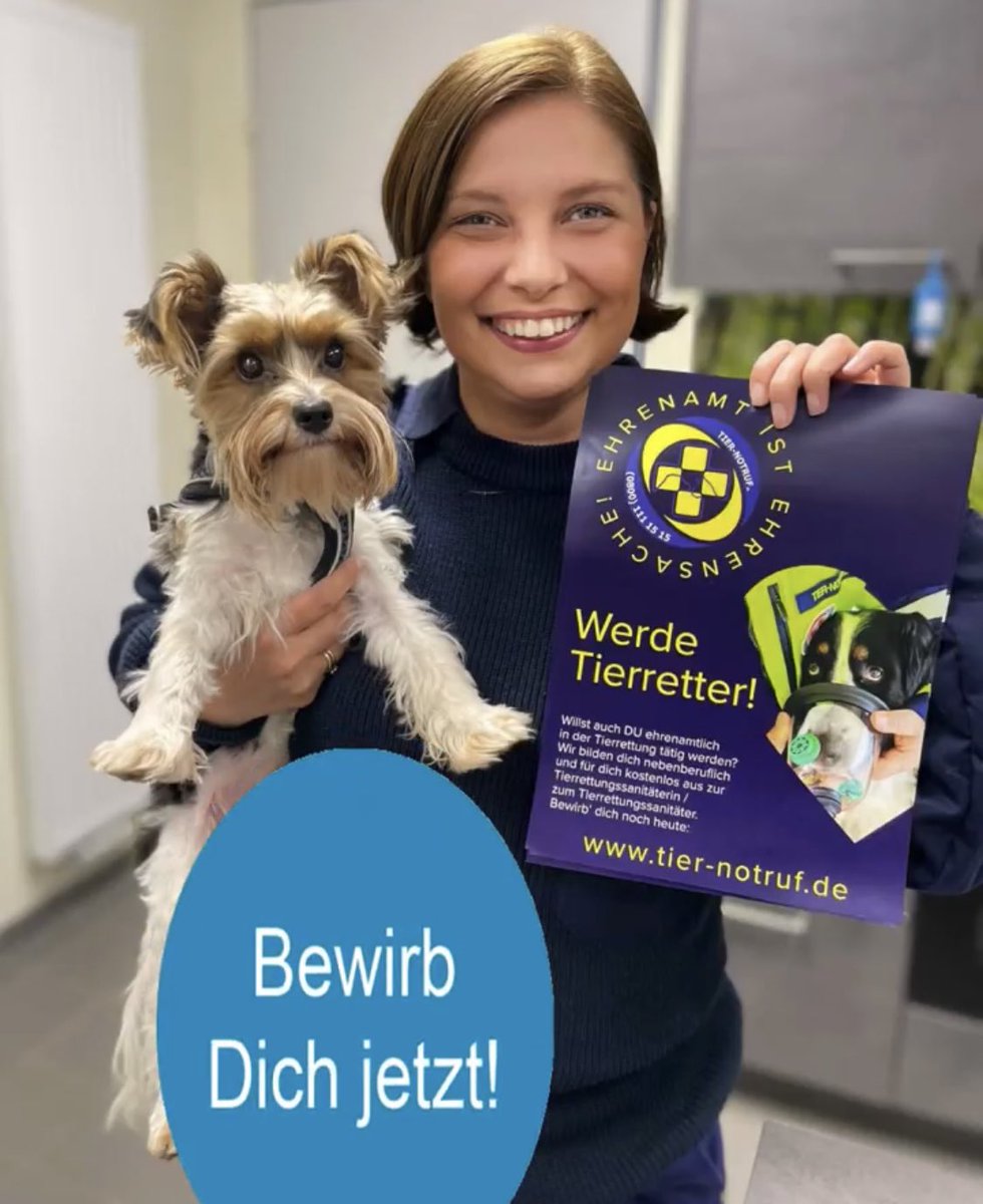TIER-NOTRUF.de (@tier_notruf) on Twitter photo Wir wollen dich! 🫵 🚑 Bewirb‘ dich gleich! Melde dich für die nächstgelegene Wache auf: werde-tierretter.de 
#Teampfotenretter #tierrettung #ehrenamtverbindet #retterherzen #blaulichtfamilie Wir wollen dich! 🫵 🚑 Bewirb‘ dich gleich! Melde dich für die nächstgelegene Wache auf: werde-tierretter.de 
#Teampfotenretter #tierrettung #ehrenamtverbindet #retterherzen #blaulichtfamilie