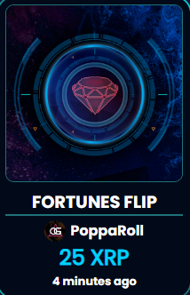 Just woke up and Flipped me 25 XRP on <a href="/Fortunes_X/">Fortunes | Play @ Fortunes.app</a> this morning and won! Today's going to be a good day. LFGGGGG!!! 

Best part you don't have to own NFT to play!

Make sure to to  check below.
#XRPL #SOLO #FORTUNES #SGS #FLIP 
fortunes.app
