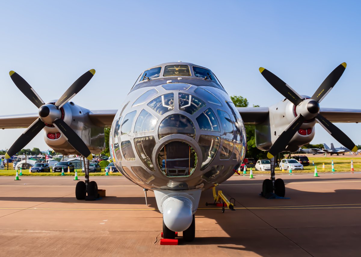 HelsinkiSpotter's tweet photo. One of the biggest highlights at RIAT22 for me was this very rare 47 years old Romanian Air Force An-30 registered as 1104 🇷🇴
#aviation #avgeek #antonov #an30 #romanianairforce #antonov30 #riat #riat2022 #royalinternationalairtattoo #antonovdesignbureau #антонов #ан30 #fairford https://t.co/ALYGzTLNaI