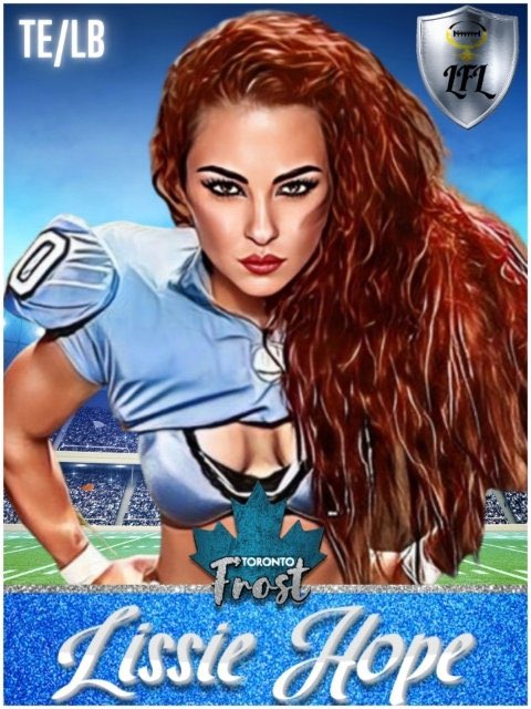 Human hitstick @lissiehope has come as advertised, taking the mantle as defensive captain and showing both versatility and dominance since returning from injury.

9 Catches, 67 yards
1 Touchdown
6 Pancakes

18 Tackles
2 Tackles for Loss
2 Sacks
1 Forced Fumble
3 Passes Defended