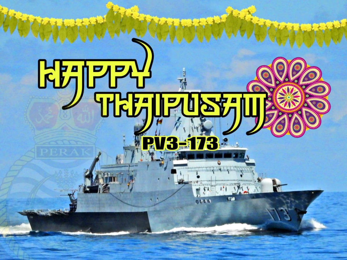 Selamat Menyambut Hari Thaipusam. Perpaduan dan keharmonian ini adalah tanda kemegahan sebenar Malaysia. Semoga ia diraikan dengan penuh gembira oleh seluruh rakyat Malaysia.
#GallantVigilant
#GuardianoftheEast
#KDPERAK173
#OpsCome1st