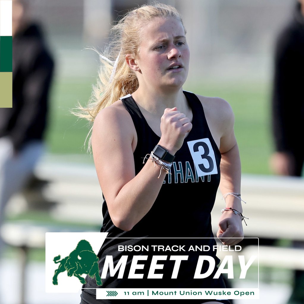 BethanyWV_Bison's tweet image. .@bc_track_xc is back in action! 

🆚: Mount Union Wuske Open
📍: Alliance, Ohio 
⌚️: 11 am  
📊: bit.ly/3I6UHvb

#RollBison | #ClimbtheHill | #pactrack | 🦬 🤘🏽