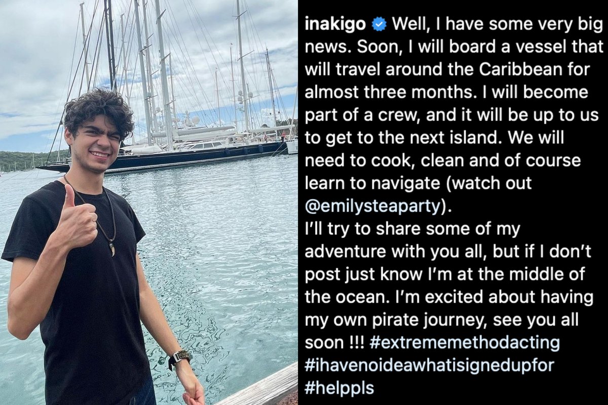 OP_Netflix_Fan's tweet photo. Iñaki Godoy (Luffy) is going on a real life pirate adventure!! https://t.co/3vMldT0DSb
