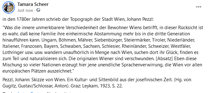 Wien 1780 - danke <a href="/adresscomptoir/">Anton Tantner @adresscomptoir@mastodon.social</a> für das Zitat :-)