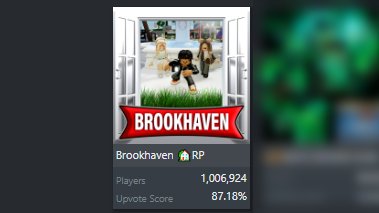 RTC em português  on X: CURIOSIDADE: O jogo Brookhaven está chegando  perto de ultrapassar o Adopt Me e se tornar o jogo com mais visitas do  Roblox! 📊 Estimativas apontam que