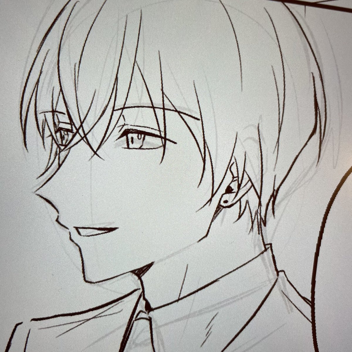 誤って黒い点をちょうど耳のところにつけちゃったんだけどピアスみたいになってピアスしてる降えろくない!?!?!?!?!?!?て1人で興奮してしまった…🥹
だがハム安はピアスなどしない…! 