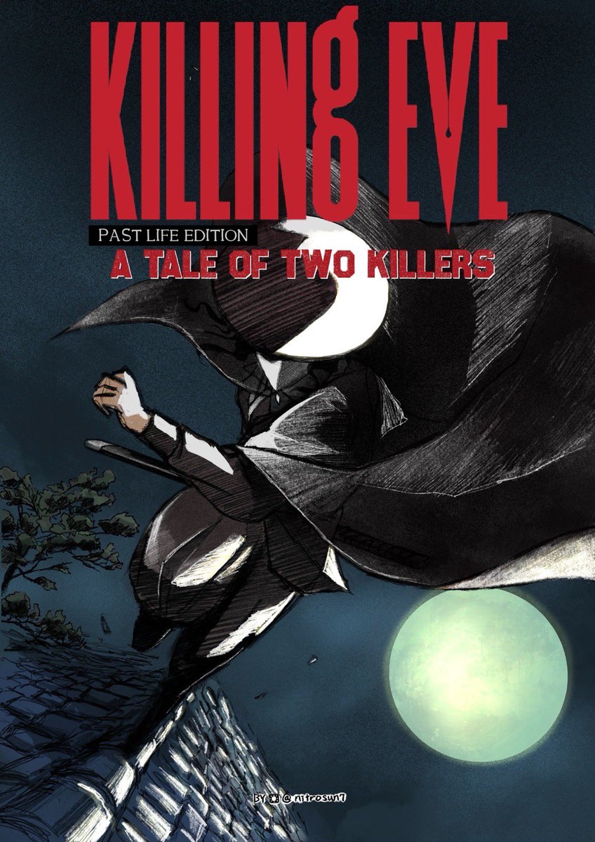 So this is the idea got stuck in my head for days, which I have decided to turn it into a fan-manga.

Killing Eve - Past Life Edition
<A Tale of Two Killers>
Chapter1 : Old Face
-
Full story can also be found on AO3:
archiveofourown.org/works/44781739…
-
#killingeve
#villaneve
#kefanart