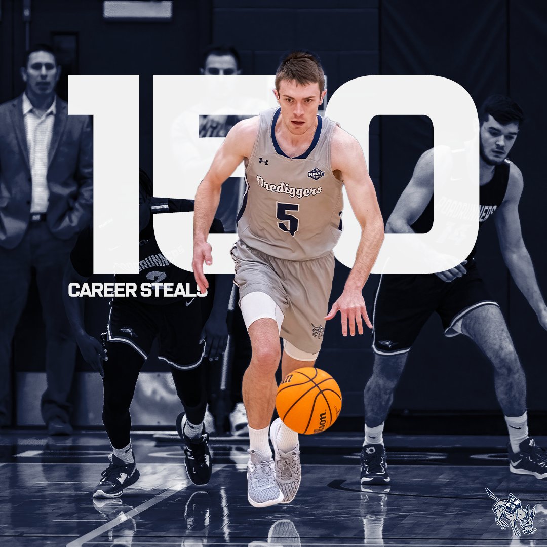 minesmbb's tweet image. 🔒𝙀𝙇𝙄𝙏𝙀 𝘿𝙀𝙁𝙀𝙉𝘿𝙀𝙍🔒

With his steal at 6:34 in the second half last night, Brendan Sullivan became the fourth player in program history to record 150 steals in a Mines uniform

#HelluvaEngineer