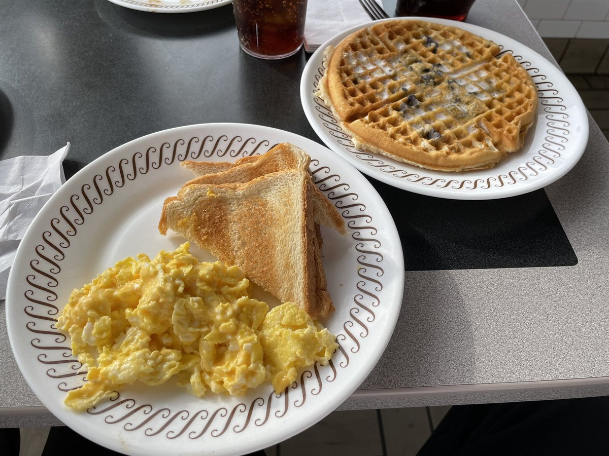 Today is GOOD day to have a GREAT day! #WaffleHouse #CheeseEggs #BreakfastOfChampions @WaffleHouse