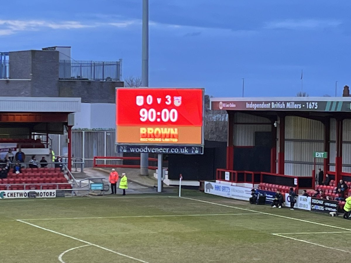 Thanks to everyone who travelled today. Imagine what we’d be like if we had a good transfer window 😉 Well done all involved, work rate was outstanding, quality goals and a clean sheet. Onwards! #gtfc 🤍🖤🤍🖤