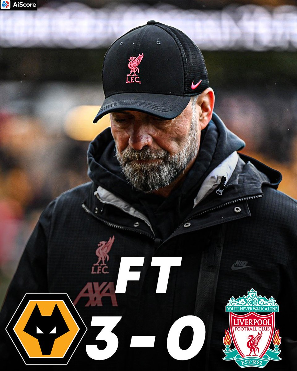 AiScore on Twitter "FT Wolverhampton 30 Liverpool 🤯 WOLLIV"