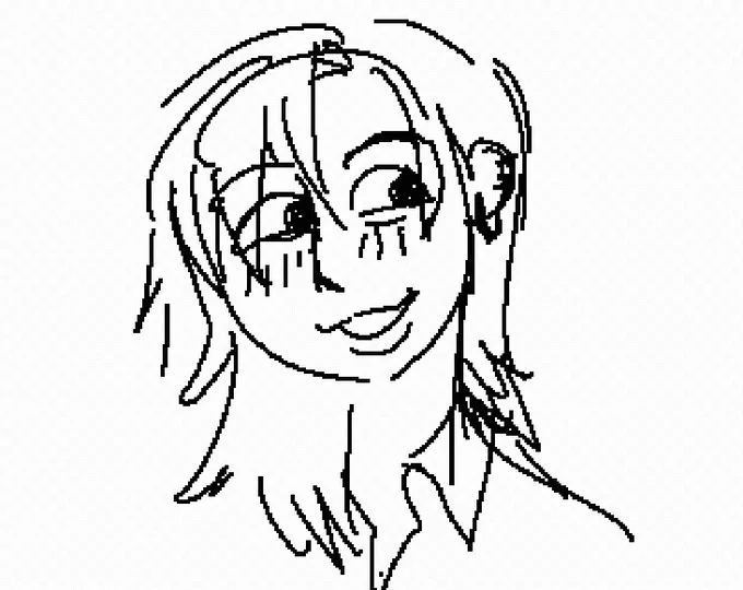 been really into drawing faces that look like this recently 