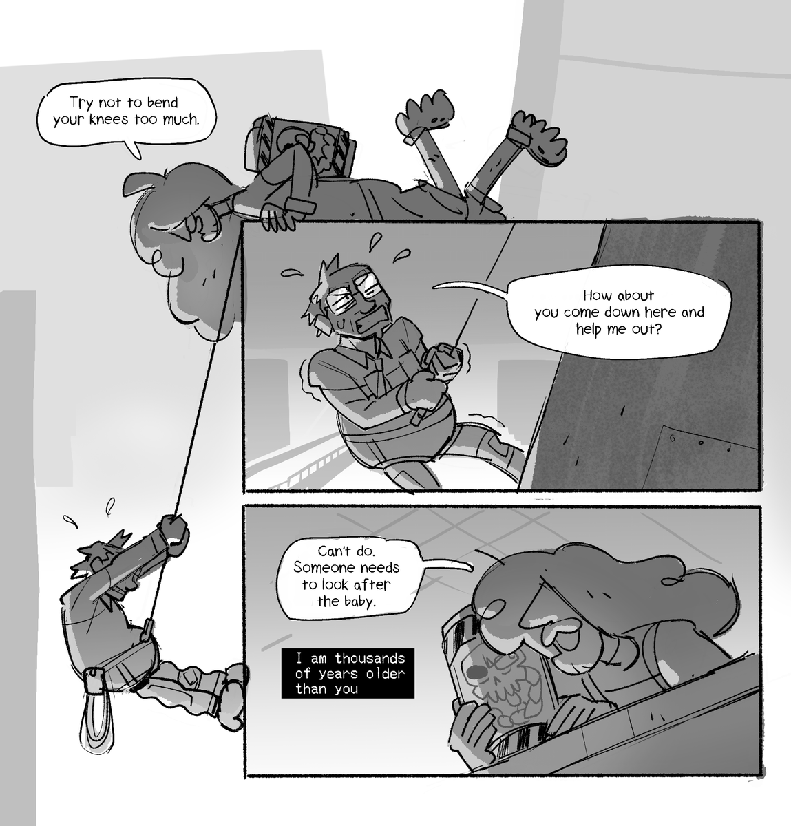 This week's assignment was to create some characters based on the worlds we made. I couldn't help myself, I had to make them goofy!!