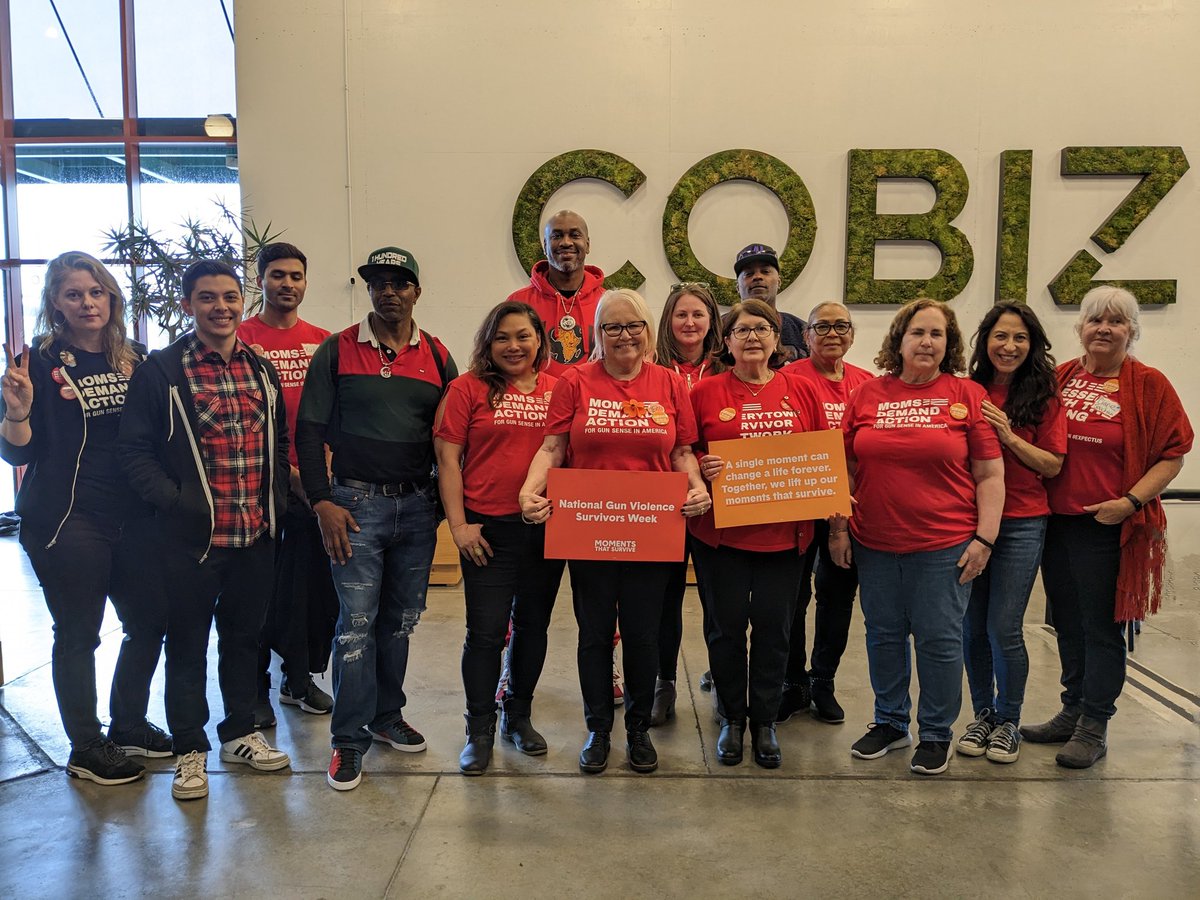 Gun Violence Survivors are the heart of this movement. Northern California @MomsDemand Survivors came together today to share their stories and honor loved ones taken by gun violence during #GVSurvivorsWeek. #MomentsThatSurvive