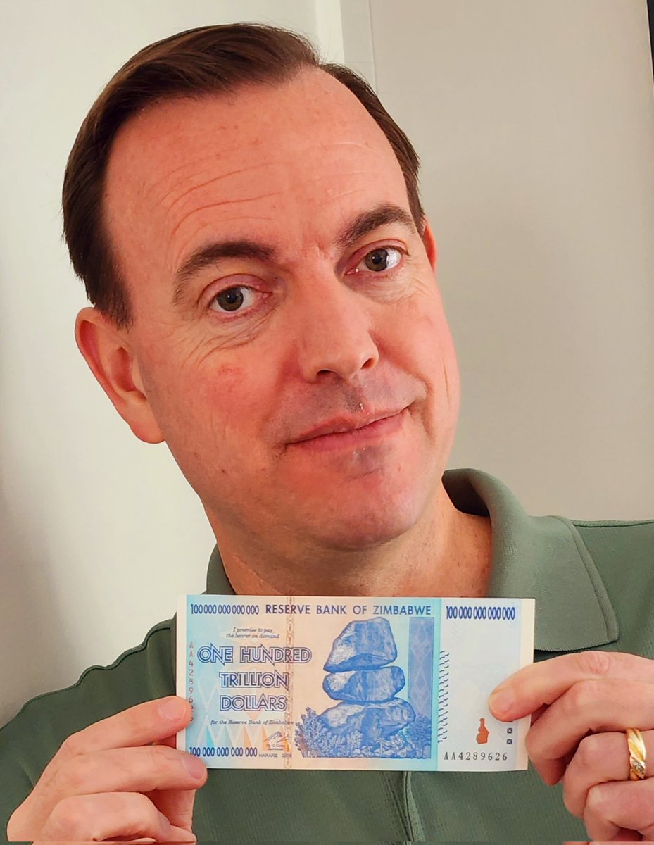 Inflation lately is awful, but it could be much worse! In my currency collection are relics of Zimbabwe's hyperinflation from 2006-2007. The 100 trillion dollar bill by the end of 2007 was worth the same as the $1 the previous year. They finally gave up and switched to the US$.