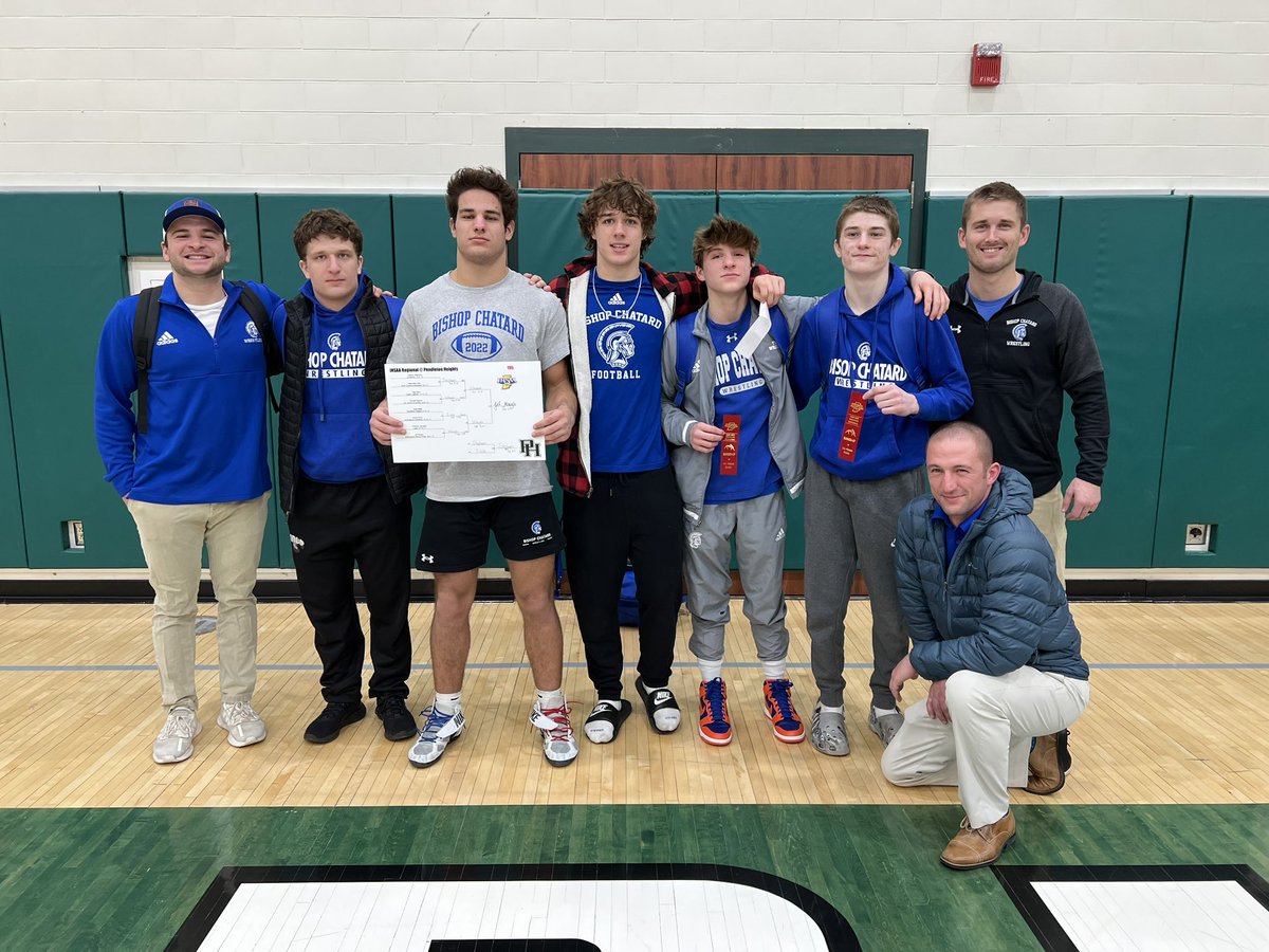 Great day of wrestling for the Trojans.

5 advance to semi state.

Jack Davis: 2nd
Sam Bustamante: 2nd
John Rushenberg: 2nd
Kade Rickard: 3rd
Jef Waugh: 1st

Assistant Coach of the Year: 
Cheyne Reiter (<a href="/CheyneReiter/">CTrey</a>)

Trojans place 4th
