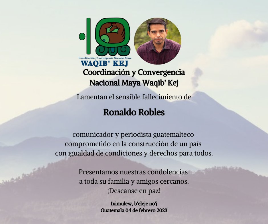 Descanse en paz Ronaldo Robles