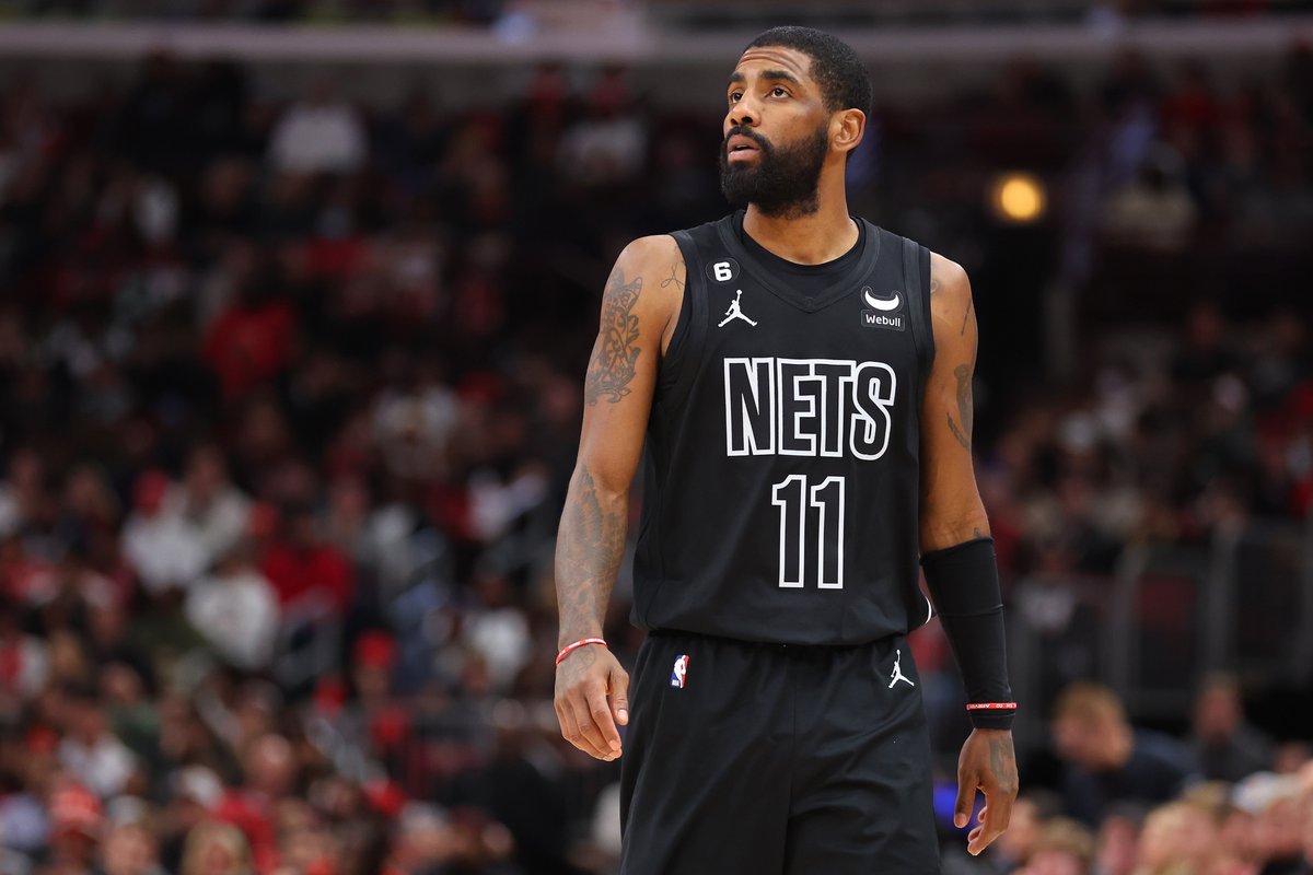 BleacherReport's tweet photo. You're the GM... what would you give up for Kyrie? 👀 https://t.co/pqpqwCOvUp