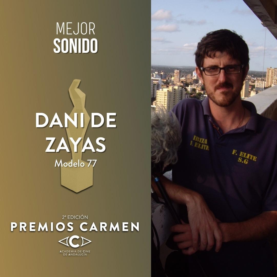 ✨ El #PremioCarmen a Mejor Sonido es para Dani de Zayas por Modelo 77.

#Carmen2023 #PremiosCarmen