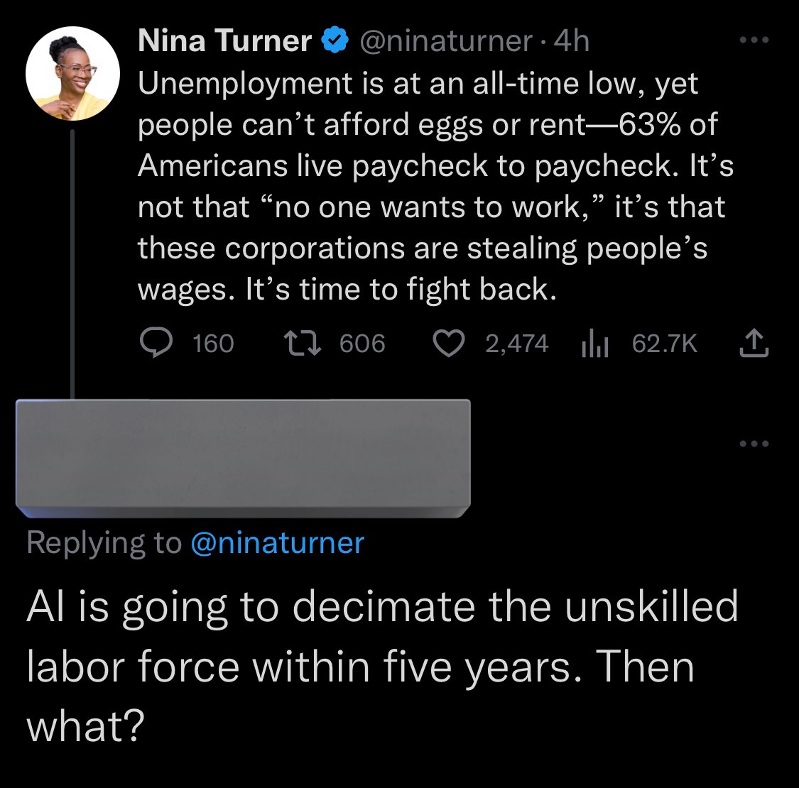 ninaturner's tweet image. Well, we’d need a universal basic income.

It doesn’t hurt to make sure workers are paid a living wage until that happens (if it does)